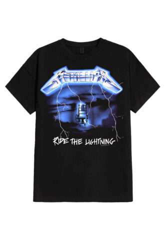 Metallica – Ride The Lightning Tracks – T-Shirt – Schwarz – L – 100% Baumwolle