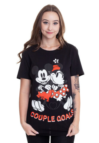 Mickey Mouse – Couple Goals – T-Shirt – Schwarz – M – 100% Baumwolle