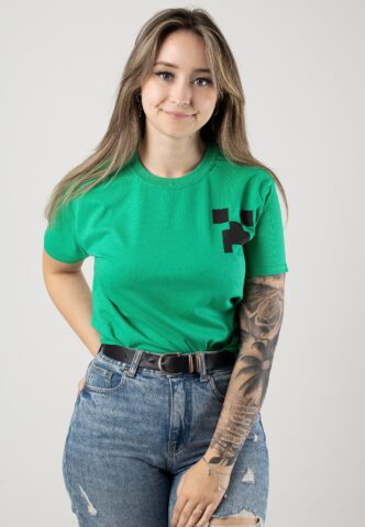 Minecraft – Creeper Pocket Kelly Green – T-Shirt – Grün – L – 100% Baumwolle