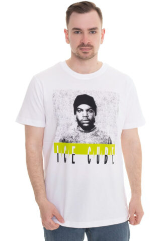 Mister Tee – Ice Cube Logo White – T-Shirt – Weiß – S – 100% Baumwolle