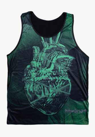 Motionless In White – Annihilate Allover – Tank – Grün – M – 100% Baumwolle,100% Polyester,Jersey