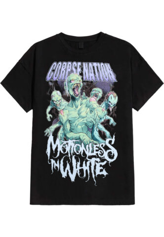 Motionless In White – Corpse Nation – T-Shirt – Schwarz – 3XL – 100% Baumwolle