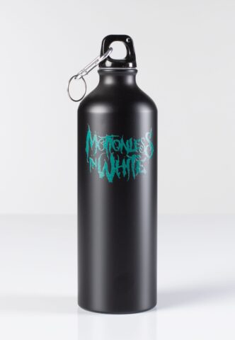 Motionless In White – Green Logo – Flasche – Schwarz – Onesize – Metallll