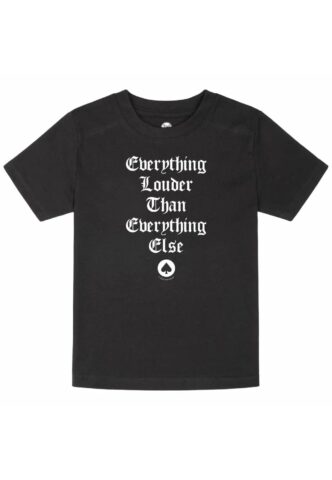 Motörhead – Everything Louder Kids – T-Shirt – Schwarz – 140 – 100% Bio-Baumwolle