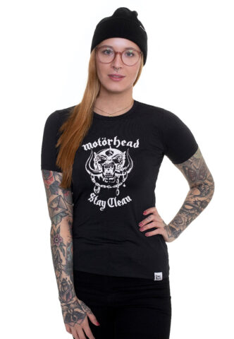 Motörhead – Stay Clean Active Sportswear – Girly – Schwarz – S – 90% Polyester, 10% Elasthan