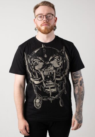 Brandit x Motörhead – Warpig Print – T-Shirt – Schwarz – S – 100% Baumwolle