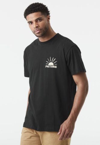 Picture – Endako Black – T-Shirt – Schwarz – S – 100% Bio-Baumwolle