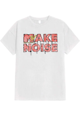 MTV – Make Noise White – T-Shirt – Weiß – S – 100% Baumwolle