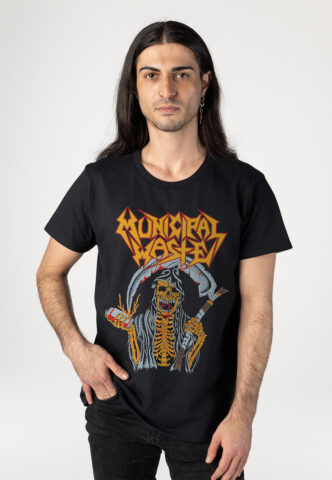 Municipal Waste – Reaper – T-Shirt – Schwarz – S – 100% Baumwolle