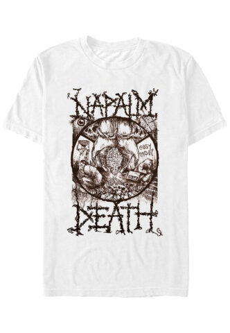 Napalm Death – Poverty – T-Shirt – Weiß – XXL – 100% Baumwolle