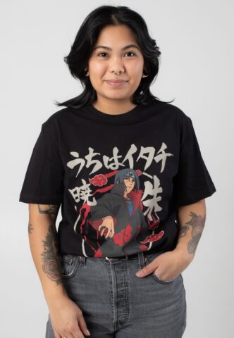 Naruto – Akatsuki Itachi – T-Shirt – Schwarz – L – 100% Baumwolle