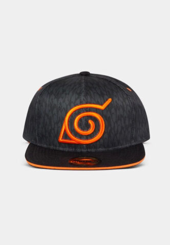 Naruto – Konoha Badge – Cap – Schwarz – Onesize – 100% Polyester