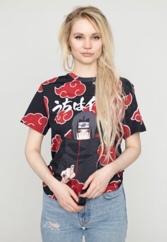 Naruto – Itachi Clouds Allover – T-Shirt – Mehrfarbig – M – 100% Baumwolle