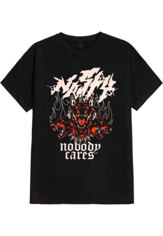 Nasty – Nobody Cares – T-Shirt – Schwarz – XXL – 100% Baumwolle