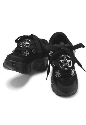 Koi Footwear – Necromancer Chunky Platform – Girl Schuhe – Schwarz – UK 3 – Synthetic/Textile/Gummi