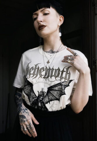 Behemoth – Angel Of Death Natural – T-Shirt – Beige – S – 100% Baumwolle