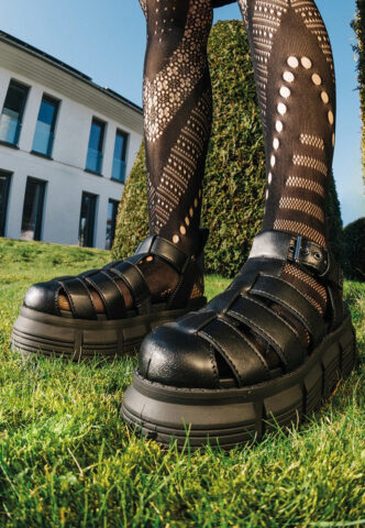 Buffalo – Ava Fisher Vegan Nappa Black – Girl Sandalen – Schwarz – EU 40 – Synthetic/Synthetic/Gummi