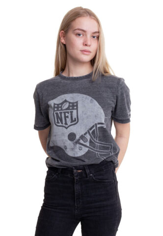 NFL – Helmet Shield Grey – T-Shirt – Grau – L – 60% Polyester, 40% Baumwolle