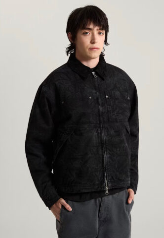 Vans – Nico Cropped Chore Canvas Black – Jacke – Schwarz – L – 100% Baumwolle