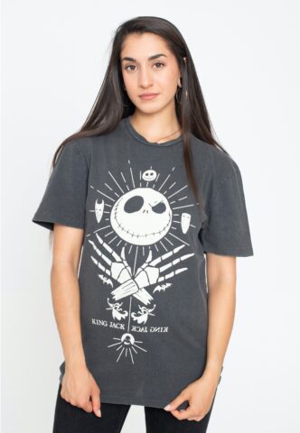 The Nightmare Before Christmas – Mystic Jack Acid Wash – T-Shirt – Schwarz – XL – 100% Baumwolle