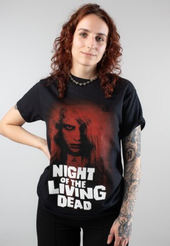 Night Of The Living Dead – Fear – T-Shirt – Schwarz – S – 100% Baumwolle