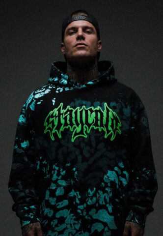 Stay Cold Apparel – Night Ops (Glow In The Dark) Heavy Oversized Black – Hoodie – Schwarz – M – 100% Baumwolle