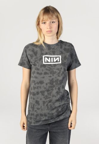 Nine Inch Nails – Logo (Wash Collection) – T-Shirt – Grau – XL – 100% Baumwolle