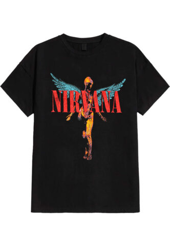 Nirvana – Angelic – T-Shirt – Schwarz – L – 100% Baumwolle