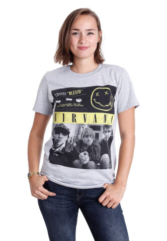 Nirvana – Bleach Tape Photo Grey – T-Shirt – Grau – XL – 90% Baumwolle, 10% Polyester