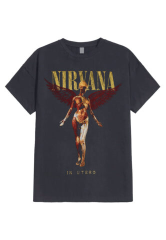 Nirvana – In Utero Charcoal – T-Shirt – Grau – XL – 100% Baumwolle
