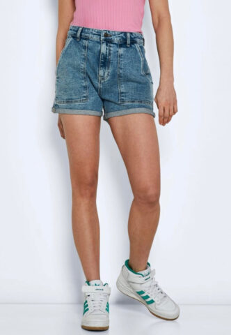 Noisy May – Be Katy Slim Light Blue Denim – Shorts – Blau – XS – 99% Baumwolle, 1% Elastan