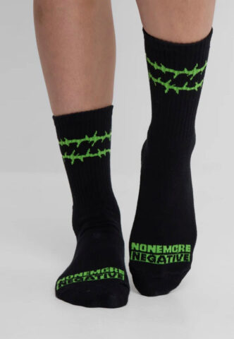 Mary Wyatt x Type O Negative – NMN Black – Socken – Schwarz – Onesize – 81% Baumwolle, 15% Polyamid, 4% Elastan