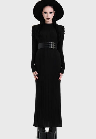 Killstar – Noir Back Cut Out Maxi Black – Kleid – Schwarz – S – gid://shopify/Metaobject/314200260845