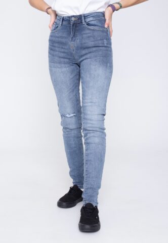 Noisy May – Callie Skinny Des Medium Blue Denim – Jeans – Blau – W27 / L30 – 98% Baumwolle, 2% Elastan