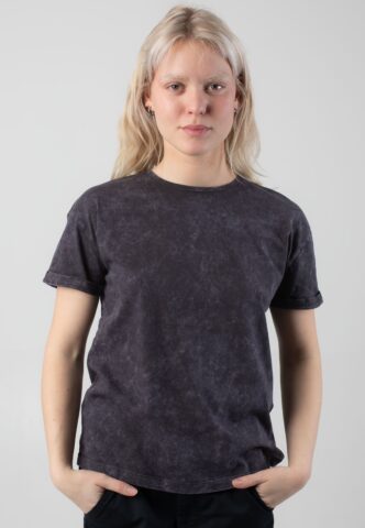 Noisy May – Brandy Washed Obsidian – T-Shirt – Grau – S – 100% Baumwolle