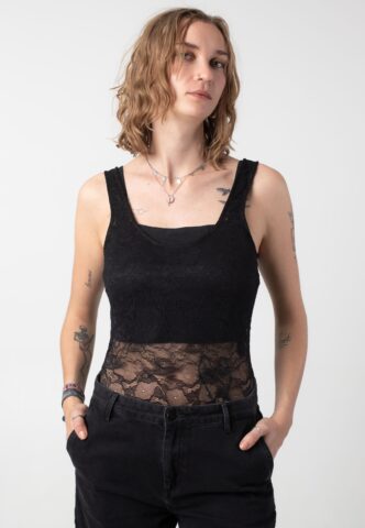 Noisy May – Carota Lace Black – Body – Schwarz – S – 90% Nylon, 10% Elastan