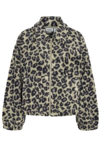 Noisy May – Cozy Mila Charcoal Gray Black Leo – Jacke – Grau – S – gid://shopify/Metaobject/68981162221
