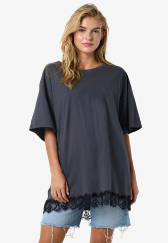Noisy May – Easy O Neck Lace Black – Oberteil – Schwarz – M – 100% Baumwolle
