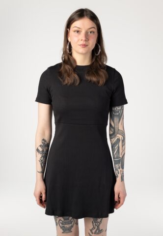 Noisy May – Elinor Black Solid – Kleid – Schwarz – XL – 95% Baumwolle, 5% Elastan