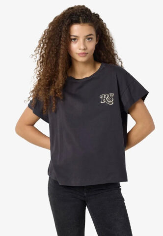 Noisy May x The Rolling Stones – Gaby Obsidian Oatmeal – T-Shirt – Grau – L – 100% Baumwolle