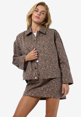 Noisy May – Hill Monks Robe Leo – Jacke – Braun – S – 80% Polyester, 20% Baumwolle