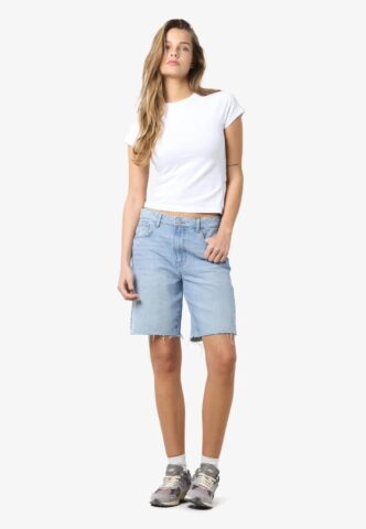 Noisy May – Holla Loose Light Blue Denim – Shorts – Blau – S – 100% Baumwolle