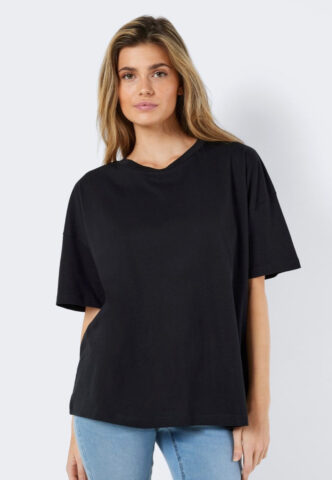 Noisy May – Ida O Neck Black – Oberteil – Schwarz – S – 100% Baumwolle