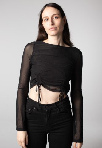 Noisy May – Jane Boatenck Detial Mesh Black – Oberteil – Schwarz – XS – gid://shopify/Metaobject/68981162221
