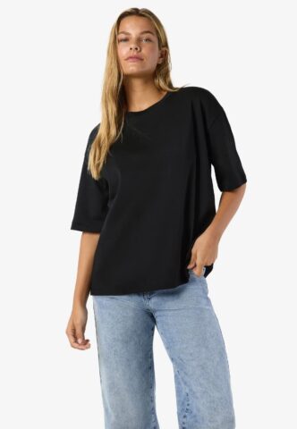 Noisy May – Kim Black – T-Shirt – Schwarz – S – 100% Bio-Baumwolle