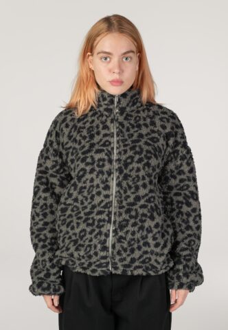 Noisy May – Luca Check Soft Fleece Grey – Jacke – Grau – S – 100% Polyester