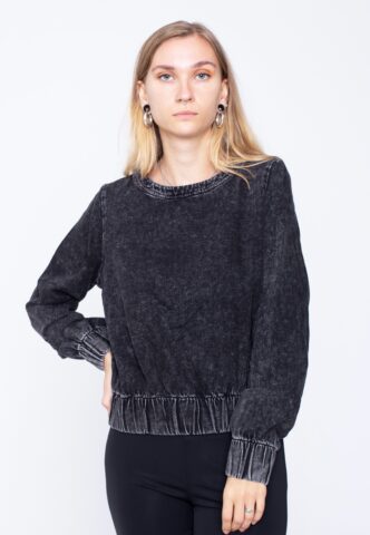 Noisy May – Lucca O N Black Denim – Oberteil – Schwarz – M – 100% Baumwolle