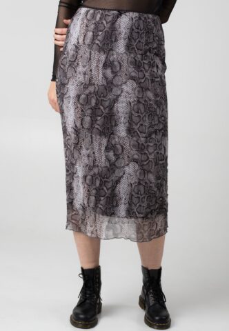 Noisy May – Lucia Mesh Maxi Black Snake – Rock – Braun – S – 95% Polyester, 5% Elastan
