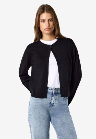 Noisy May – Maysa O-Neck Knit Black – Cardigan – Schwarz – XS – 50% Baumwolle, 50% Polyacryl