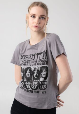 Noisy May x Led Zeppelin – Nate Silver Filigree Obsidian – T-Shirt – Grau – M – 100% Baumwolle